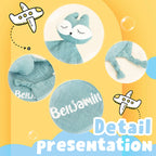 Personalized Soothe Towel Bibs Soft Sleeping Doll Towel with Embroidered Name Gift for Baby