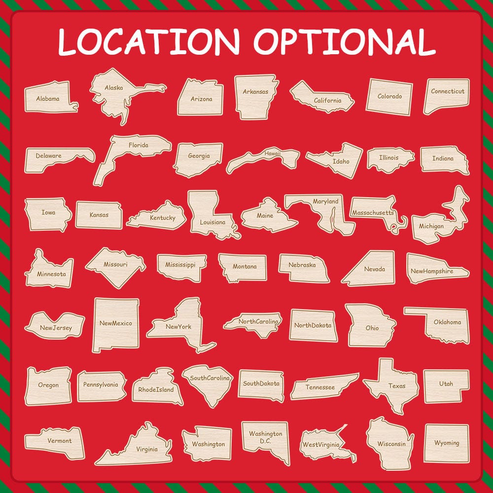 Personalized Baby's First Christmas Ornament 4D Shake Babies Ornament for New Baby Gift