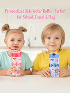 Custom Name Rainbow Unicorn Stainless Steel Water Cup Children's Day Gift for Kids