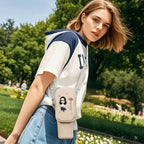 Personalized Cartoon Birth Flower Waterproof Bottle Carrier Bag for 40oz Stanley Tumbler Gift for Her