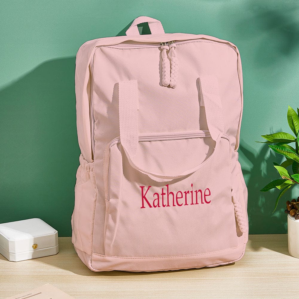 Personalized Name Embroidery Backpack Custom Backpack Travel Bags Gift for Friends