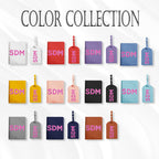 Personalized Shadow Monogram Passport Holder Luggage Tag Set Bridal Party Gift Travel Accessories