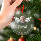 personalized photo with name ornament acrylic memorial keepsake