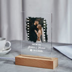 Custom Photo Music Plaque Personalized Glass Keychain Gift Foe Lover