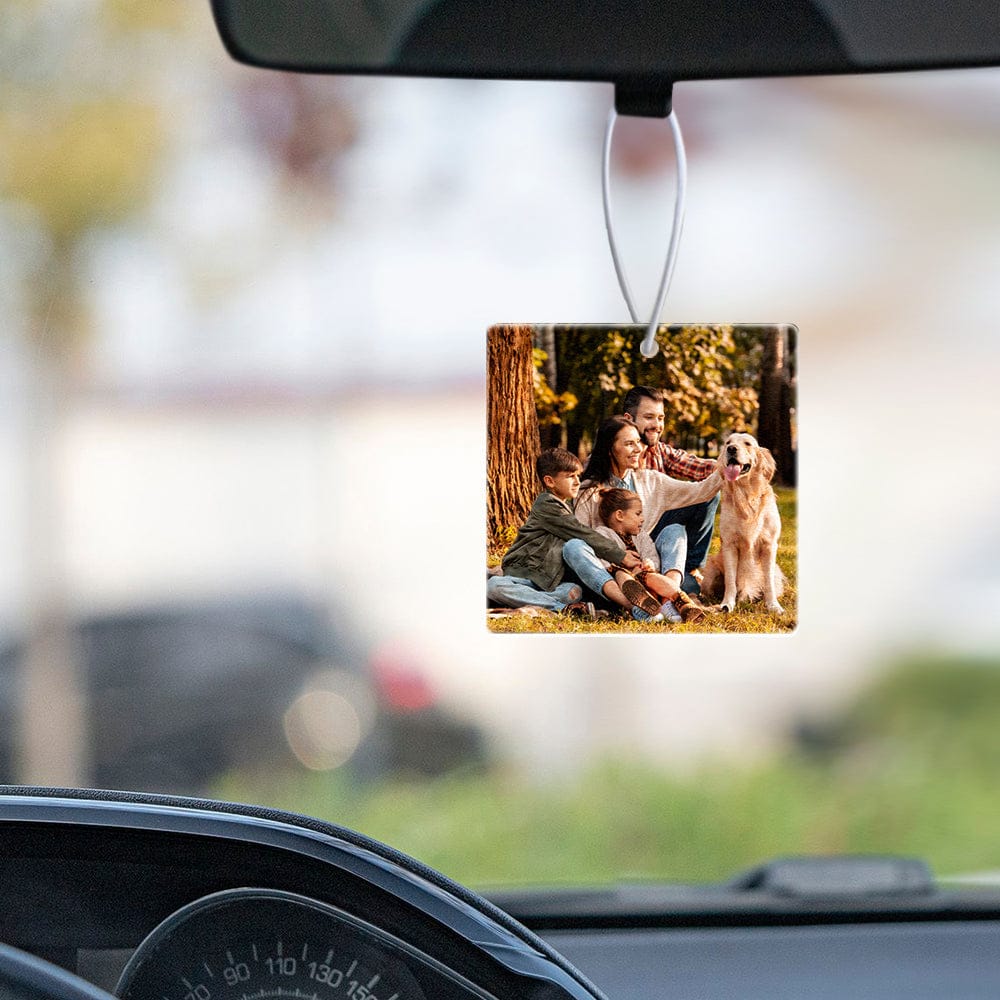 Custom Photo Car Air Freshener Rearview Mirror Ornament Air Freshener for Couple
