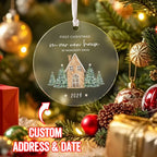 personalized acrylic ornament as a new home gift