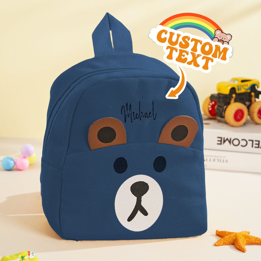 Personalized Name Embroidery Backpack Custom Mini Bear Backpack School Bags Gift for Kids