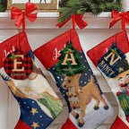 Personalized Christmas Initial Ornaments Custom Name Christmas Wood Ornament Decorations Gifts