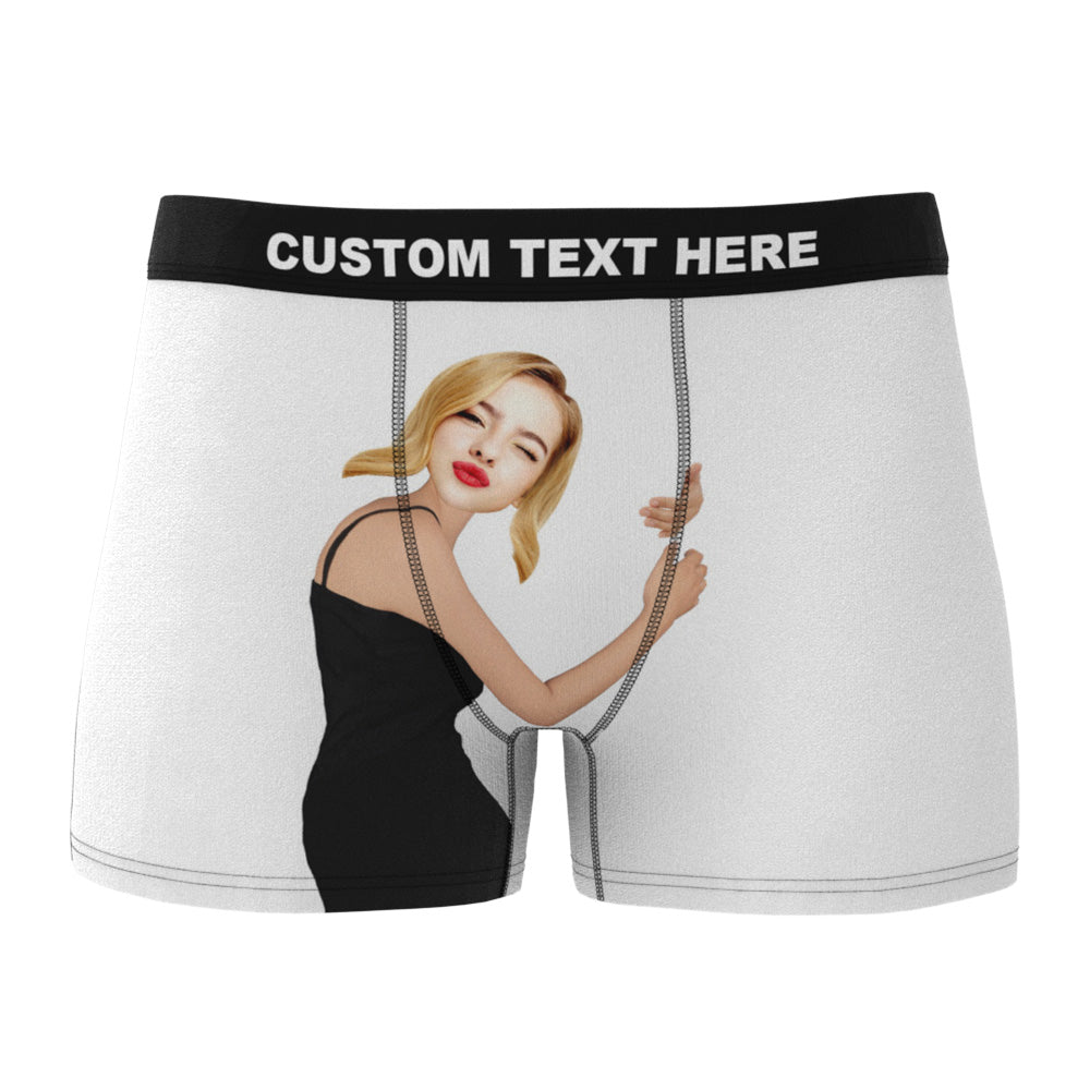 boxer shorts personalized photo personal style gift for boyfriend