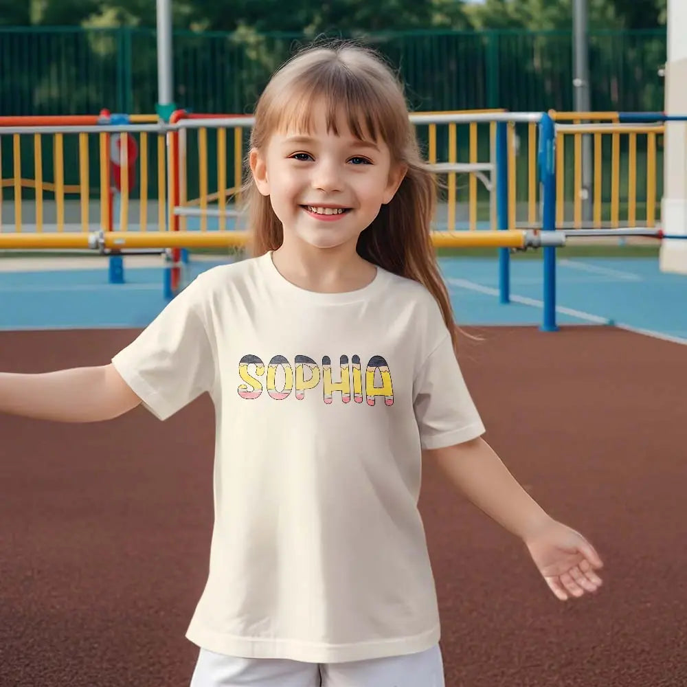 shirt custom name gift for daughter back to school main image