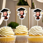 Personalized Graduation Cupcake Toppers 1 Piece Cake Decorations Party Favors Gift