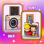 Personalized Brick Figure Fridge Magnets Pink Photo Stickers DIY Gift Fridge Magnets Gifts For Girlfriend Boyfriend Valentines Day