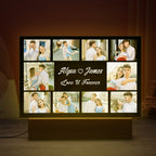 Custom Commemorative Collage Photo Light Personalized Gift For Her