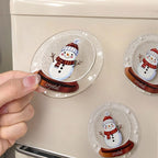 Personalized Christmas Fridge Magnet with Name Snowman Refrigerator Magnet for Christmas Gift