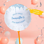 Custom Name Birthday Glitter Balloons for Birthday Party Decorations