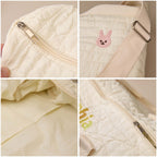 Personalized Cute Rabbit Bear Large Capacity Multiple Compartments Baby Hospital Bag Pregnancy Gift for Her