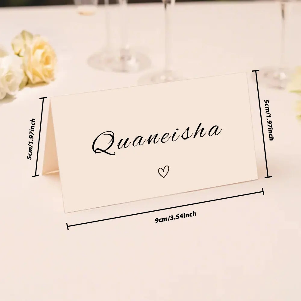 Personalized Wedding Place Names Wedding Table Place Name Cards Minimal Wedding Table Decor