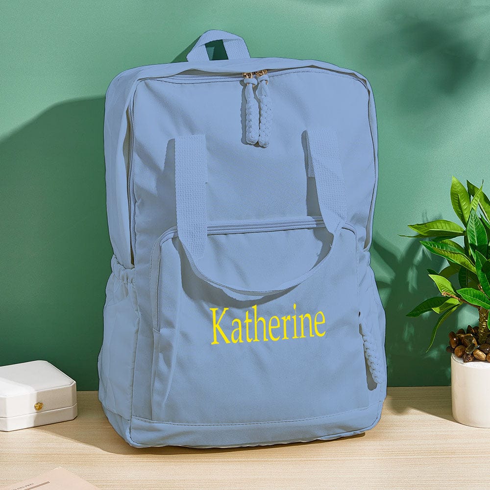 Personalized Name Embroidery Backpack Custom Backpack Travel Bags Gift for Friends