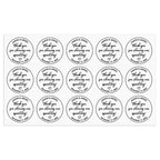 Personalized Thank You Transparent Stickers Round Wedding Birthday Favor labels for Gifts
