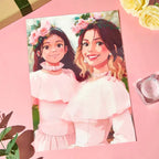 K-Dual View Personalized Anime Style Lenticular Photo Frame Art Gift Valentines Gift