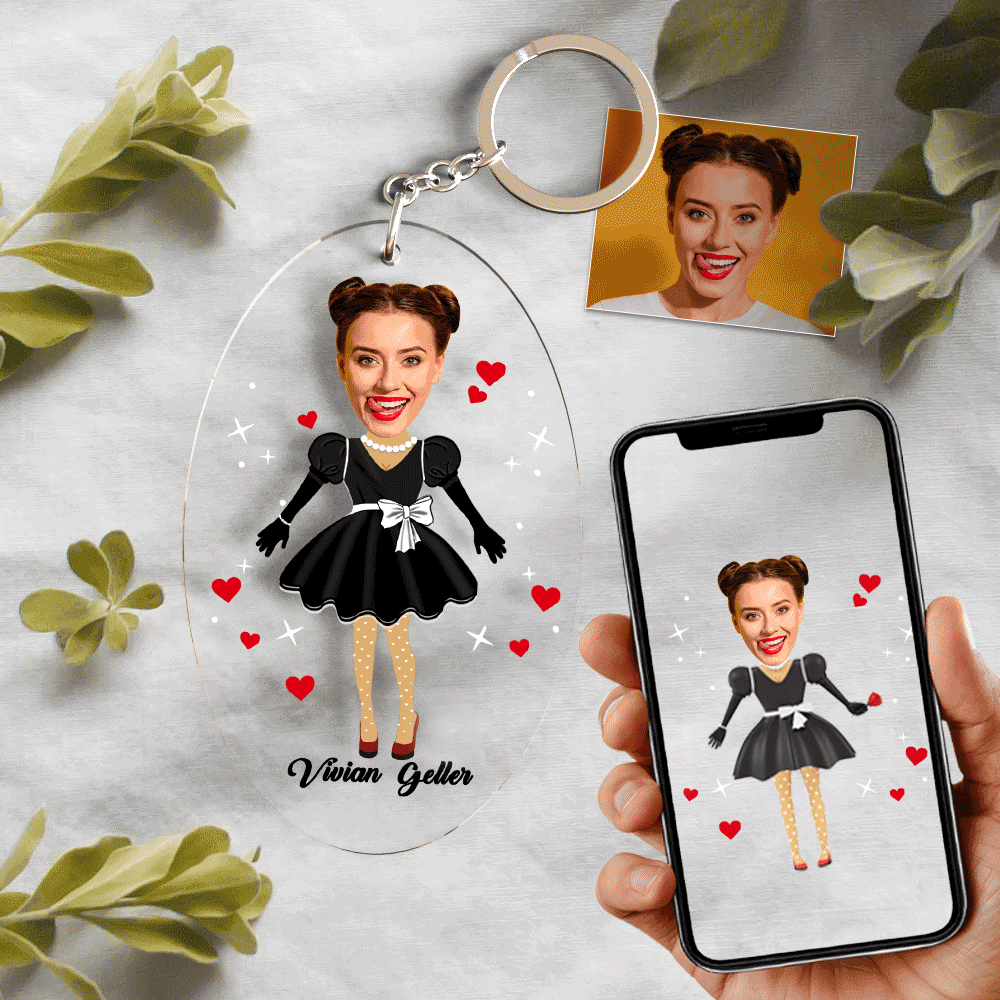 personalized photo keychain pocket keepsake design gift for boyfriend