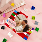 Personalized Heart Photo Block Puzzle Colors Building Brick