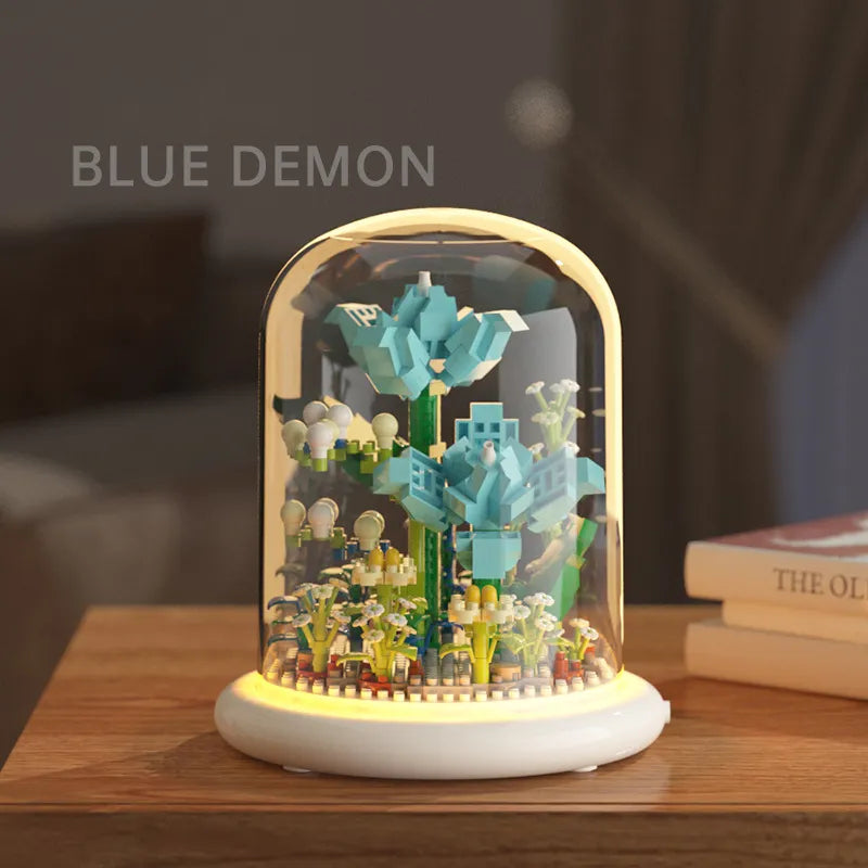 Carnation Bouquets DIY Flower Building Set Perfect Birthday Gift with Dust Cover Valentines Gift