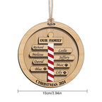 Personalized Christmas Family Ornament Custom Family Member Names Gift for Christmas