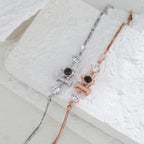 Personalized Dog Pendant Photo Projection Bracelet 925 Sterling Silver