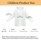 Personalised Photo Blanket Hoodie Unisex Oversized Blanket Sweatshirt for Adult Kids