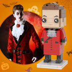 Full Body Custom 1 Person Brick Figures Small Particle Block Scarlet Count Brick Figures Halloween Gifts