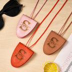 Personalized Leather Magnetic Glasses Clip Lanyard Birthday Gift for Travel Lover