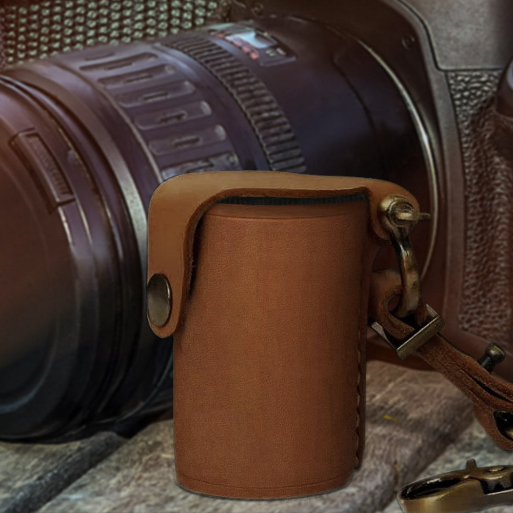 PU Leather Case for Film Roll Keychain
