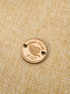 Personalized Handmade with Love Wooden Buttons Set of 15 Clothing Labels Gift for Mother Grandma Knitting Crocheting Lovers