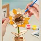 DIY Wooden Flower Puzzle 3D Puzzle Mother's Day Gifts for Mum