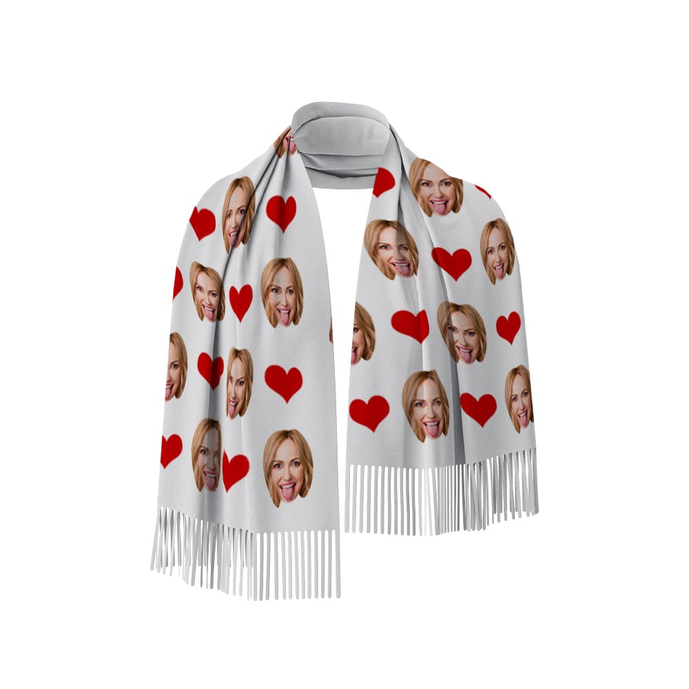 Women Scarf Imitation Cashmere Tassel Scarves Custom Gift for girlfriend personalized gift daily accessory
