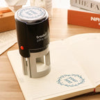 custom vine border self inking stamp wedding 5 color detail view