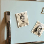 Custom Portrait Vintage Stamp Fridge Magnet Personalized Photo Name Postage Stamp Fridge Magnet Anniversary Gifts