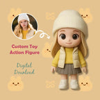 personalized mini figure gift for daughter display view