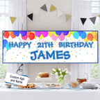 Custom Name Birthday Banner Party Backdrop Decorations