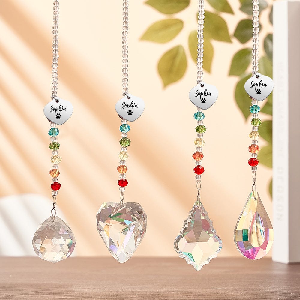 dog memorial window suncatcher keepsake