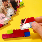 Personalized Heart Photo Block Puzzle Colors Building Brick