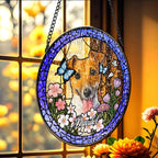 I Suncatcher Ornament Love Feels Close Again Window Memorial Gift for Loss of Dog