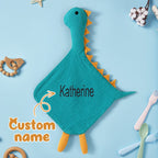 Personalized Baby Soothing Towel Soft Sleeping Swan Towel with Embroidered Name Gift for Baby