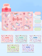 Custom Name Rainbow Unicorn Stainless Steel Water Cup Children's Day Gift for Kids