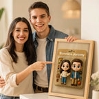 Fully Body Custom Figure Portraits Toy Box Art | Custom Photo Cartoon Style Frame Decorations Flat Printed Image in Reality