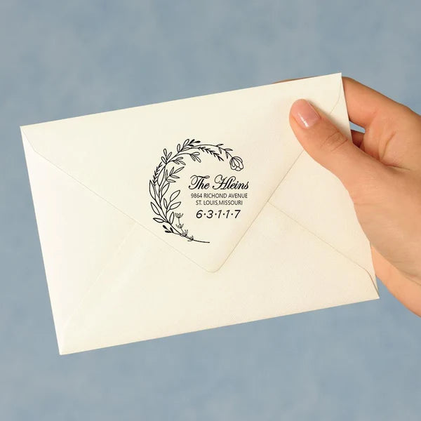 Personalized Address Stamp Self Inking Stamp 5 Colors for Wedding