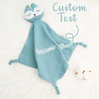 Personalized Soothe Towel Bibs Soft Sleeping Doll Towel with Embroidered Name Gift for Baby