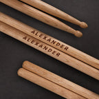 Custom Engraved Drumsticks for Drummer