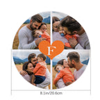 Personalized Alphabet Ceramic Dish Plate Custom Printed Photo Dinner Plate Tableware